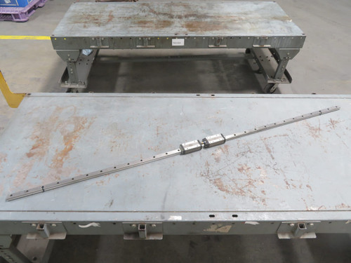 Lot of 2 THK  SHS20  Linear Bearings on CNC Rail 70 In  For Sale