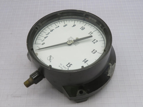 ASHCROFT  Q-108  0-15 PSI PRESSURE GAUGE  For Sale