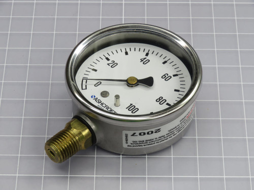 ASHCROFT  63-1008-A-02L-100  PRESSURE GAUGE  For Sale