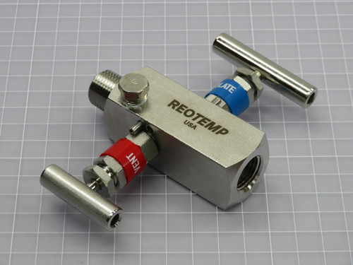 REOTEMP  G20H2RS-P2 316SS STAINLESS 2-VALVE BLOCK PRESSURE GAUGE  For Sale