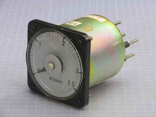 GE  103321ARCH1AMD  PANEL METER 0-3.5 MEGAVARS  For Sale