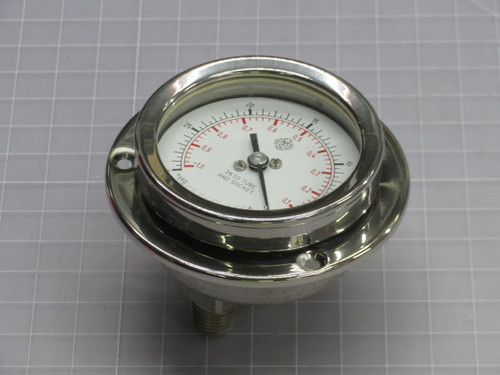 MCDANIEL CONTROLS  AB 20905 361SS TUBE AND SOCKET PRESSURE GAUGE  For Sale