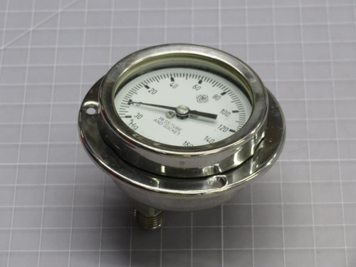 MCDANIEL CONTROLS  40315 316SS TUBE AND SOCKET PRESSURE GAUGE  For Sale