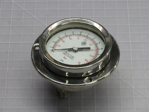 MCDANIEL CONTROLS  AB 00406 361SS TUBE AND SOCKET PRESSURE GAUGE  For Sale