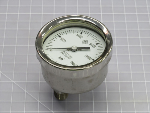 MCDANIEL CONTROLS  AB 00615 KQL  PRESSURE GAUGE  For Sale