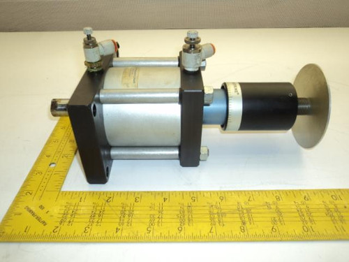 FABCO-AIR THP3X2FFA-AS-K-MR-V PNEUMATIC CYLINDER W/ DIAL-A-STROKE T17801
