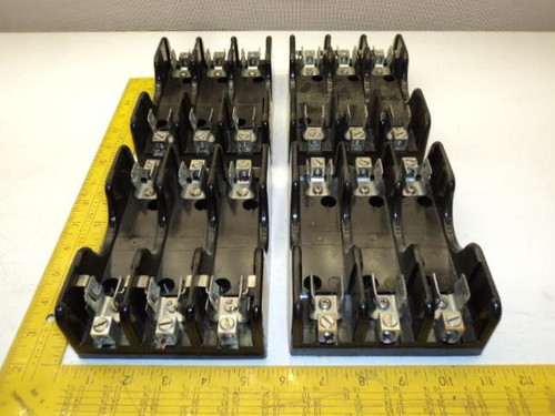 LOT OF 4 BUSS 1BR032 FUSE HOLDERS 3P 30A 600V T19666