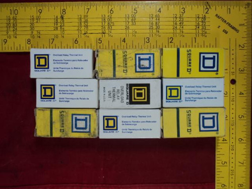 9 SQUARE D B3.00 B2.40 B79 OVERLOAD RELAY THERMAL UNIT LOT T12256
