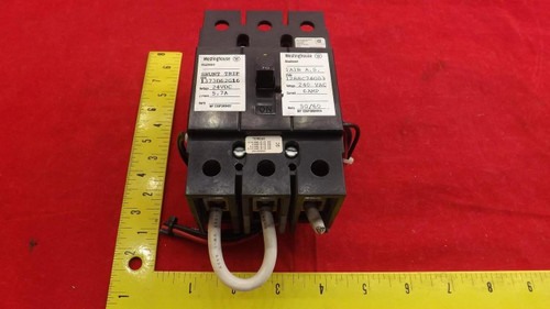 WESTINGHOUSE GC3070A3S4 D BREAKER 24 VCD 240 VAC 6 AMP T20996