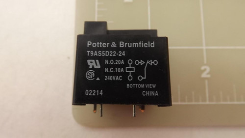 POTTER & BRUMFIELD T9AS5D22-24 POWER RELAY T23726