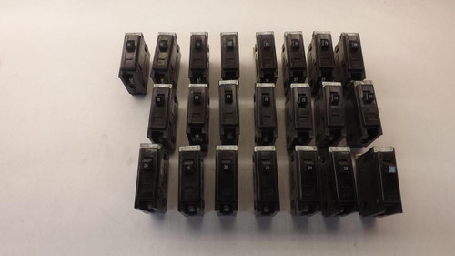 LOT OF 27 CUTLER HAMMER BA 1 POLE CIRCUIT BREAKER T29412
