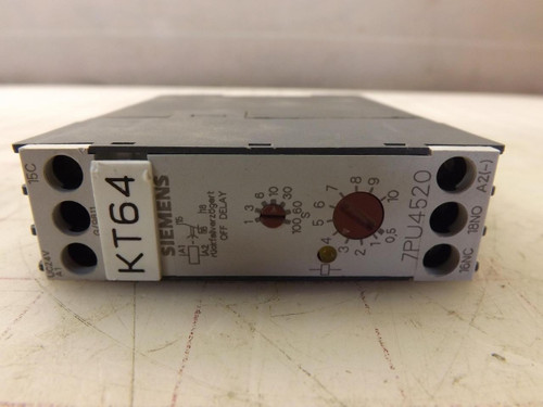 SIEMES 7PU4520-2AB30 TIME OFF DELAY RELAY T32990