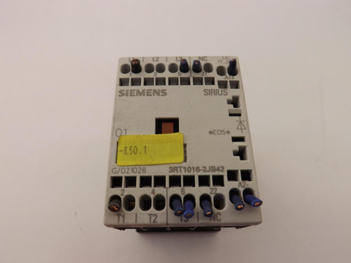 SIEMENS 3RT1016-2JB42 MOTOR STARTER CONTACTORS T36611