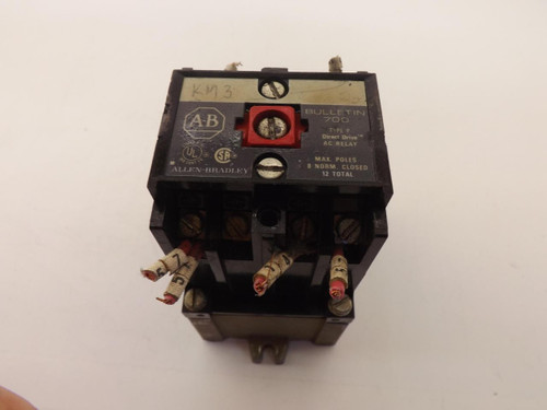 ALLEN BRADLEY 700-P400A1 CONVERTIBLE CONTACT CONTROL RELAY T37642