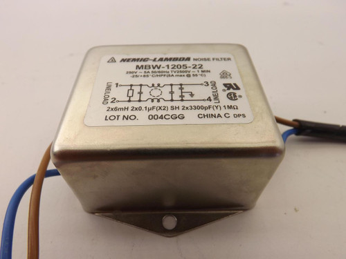 NEMIC-LAMBDA MBW-1205-22 NOISE FILTER  T39295