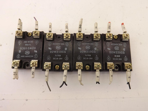 LOT OF 4 D2W220CG SOLID STATE RELAY MODULE T41150
