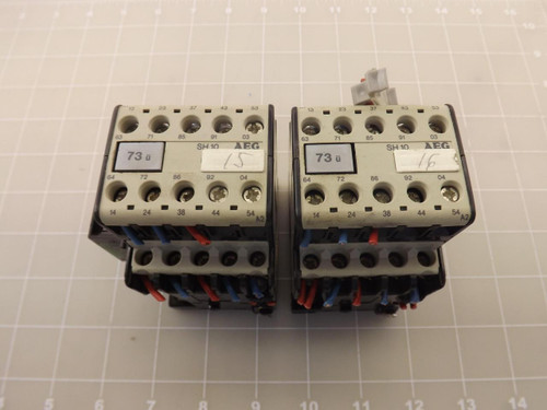 LOT OF 2 AEG 910-302-827-84 CONTACTORS T45946