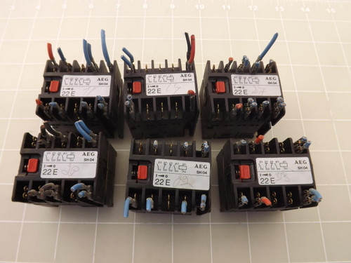 LOT OF 6 AEG SH04 MINI RELAYS T45949