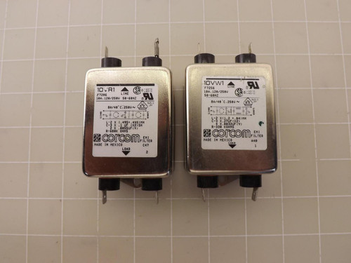 LOT OF 2 CORCOM 10VW1 EMI FILTERS T47511