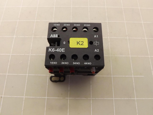 LOT OF 2 ABB ASEA BROWN BOVERI K6-40E CONTACTORS T47123