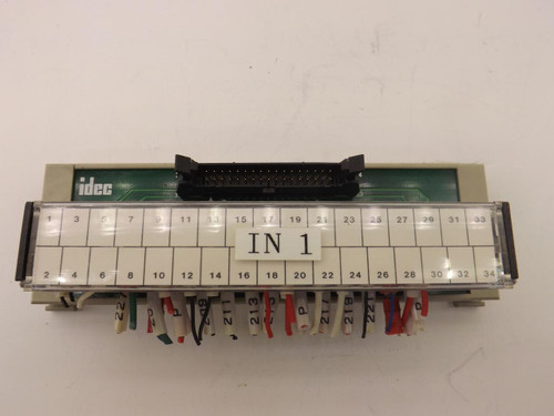 LOT OF 6 IDEC BX1D-S34A HIGH DENSITY WIRING BLOCKS T41791