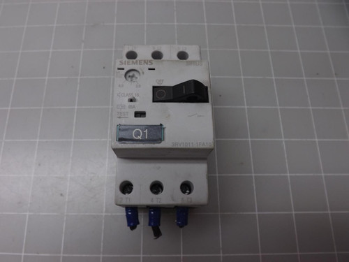 SIEMENS 3RV1011-1FA10 MANUAL MOTOR STARTER T48723