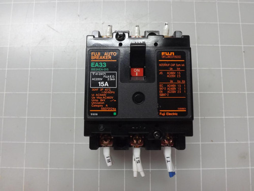 FUJI EA33 BB3AEA-015 15 AMP AUTO CIRCUIT BREAKER T49148