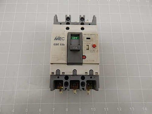 LS INDUSTRIAL MEC EBE 53B 10 AMP CIRCUIT BREAKER T58031