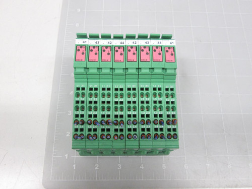 LOT OF 8 PHOENIX CONTACT IB IL 24/48 DOR 2W 2862974 TERMINAL BLOCKS T60287