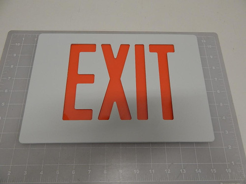 55FWR EXIT SIGN COVER WHITE AND RED T60934