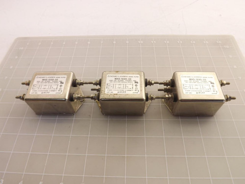 LOT OF 3 NEMIC-LAMBDA MAS-1220-33 NOISE FILTERS T46490