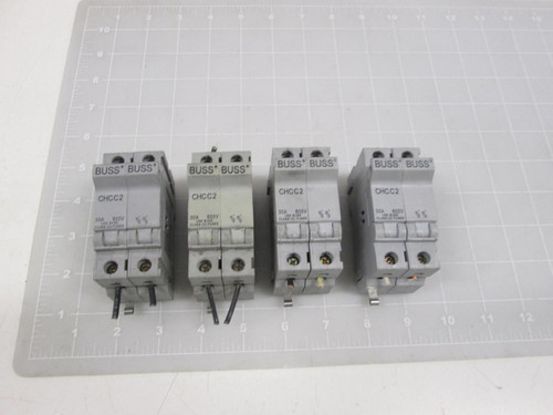 LOT OF 4 BUSS CHCC2 FUSE HOLDER T62542