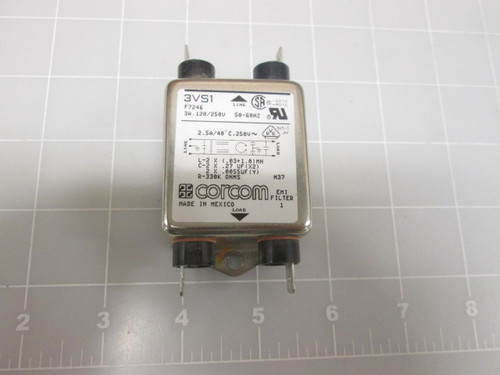 CORCOM 3VS1 RFI POWER LINE FILTER T66602
