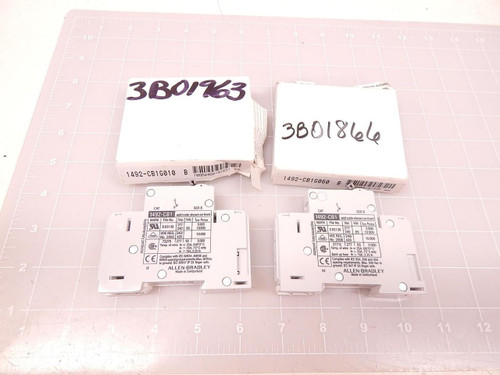LOT OF 2 ALLEN BRADLEY 1492-CB1 CIRCUIT BREAKER T71659