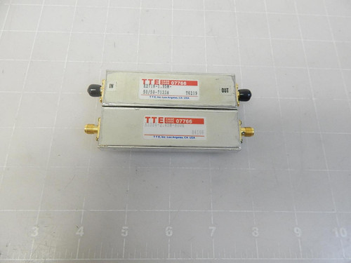 LOT OF 2 TTE 07766 K2718-1.95M-50/50-7133A K3354-2.45M-800K HIGH PASS FILTERS T64812