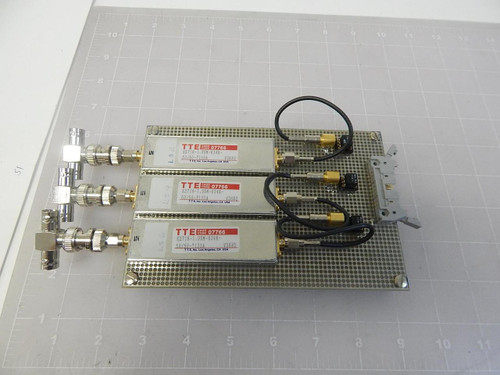 LOT OF 3 TTE 07766 K2718-1.95M-634K-50/50-7133A HIGH PASS FILTER ASSEMBLY T64681