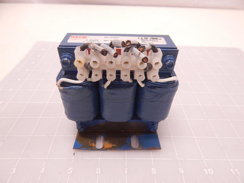 MTE CORPORATION RL-00403 LINE REACTOR TRANSFORMER 4 A 9 MH 3 PH  T76138
