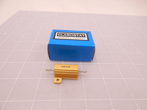 LOT OF 25 CLAROSTAT CMC251K WIREWOUND RESISTORS - THROUGH HOLE 1 KOHMS 25.0WFIXED WIREWOUND RESISTOR T79338