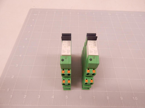 LOT OF 2 PHOENIX CONTACT PLC-BPT-24DC SOCKETS/RELAYS T73855