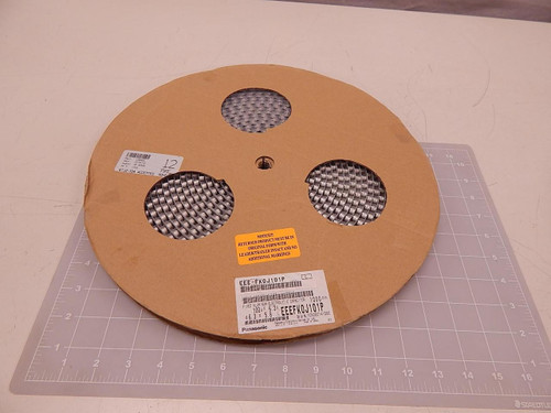 LOT OF 3000 PANASONIC EEEFK0J101P ALUMINUM ELECTROLYTIC CAPACITORS - SMD 100 UF 6.3 V T80403