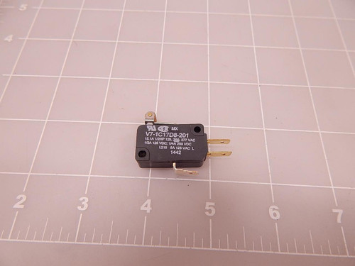 HONEYWELL V7-1C17D8-201 BASIC / SNAP ACTION SWITCHES 15 A @ 277 VAC ROLLER LEVER ACTUTOR T80818