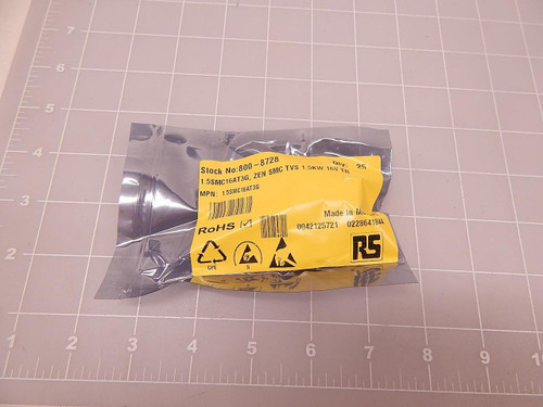 LOT OF 250 ON SEMICONDUCTOR 1.5SMC16AT3G TVS DIODES - TRANSIENT VOLTAGE SUPPRESSORS 16 V 1500 W UNIDIRECTIONAL T80864