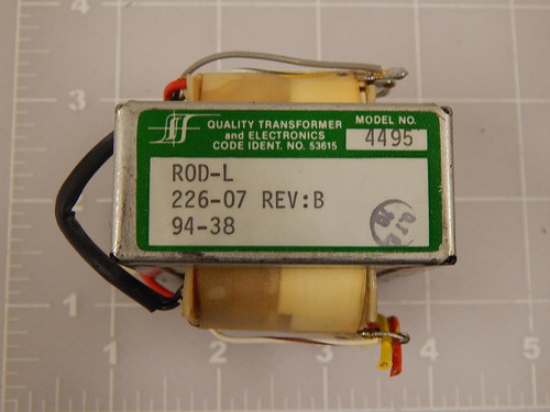 QUALITY TRANSFORMERS AND ELECTRONICS ROD-L 226-07 94-38 4495 TRANSFORMER T85339
