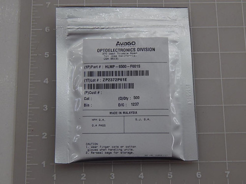 LOT OF 1665 BROADCOM HLMP-6500-F001S STANDARD LEDS - THROUGH HOLE POLY DOME GREEN T88460