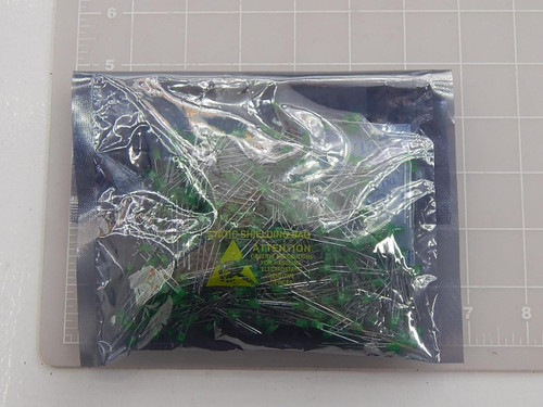 LOT OF 1000 LUMEX SSL-LX3044SUGD STANDARD LEDS - THROUGH HOLE GREEN 574 NM 60 MCD T-3 MM DIFFUSED LENS T88467