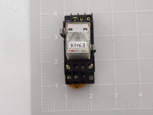 Lot of 22 Omron PYF14A-E, MY4N Power Relay w/ Socket T89172 For Sale