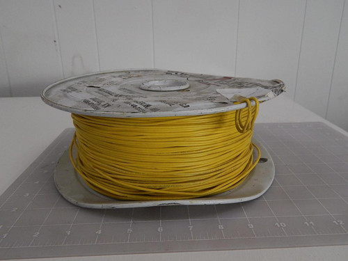 Lot of 1700 ft Industrial Electric TEW22-4, 03706400 Wire 22 AWG 7TC PVC 1015/1230 Yellow T90232 For Sale