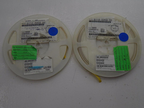 LOT OF 10000 YAGEO CC0402BRNPO9BN3R3 5110-0259-00 MULTILAYER CERAMIC CAPACITORS MLCC SMD/SMT 0.1 PF TOLERANCE 50 VDC 0402 CASE CODE 3.3 PF T88623