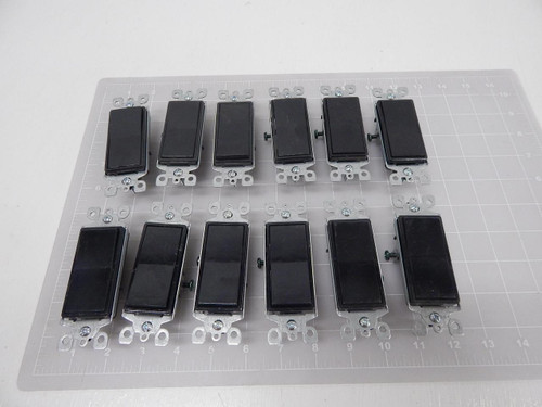 LOT OF 12 NOM 057 BLACK DIMMER SWITCHES T90031