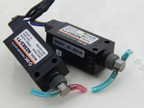 Lot of 2 SMC NZSE2-T1 Vacuum Switches T92962 For Sale